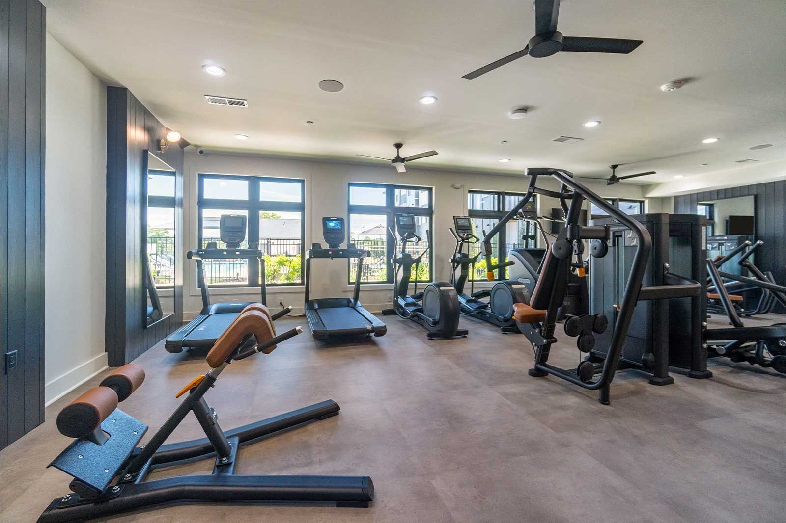 State of the art fitness center at Evolve at Lake Norman