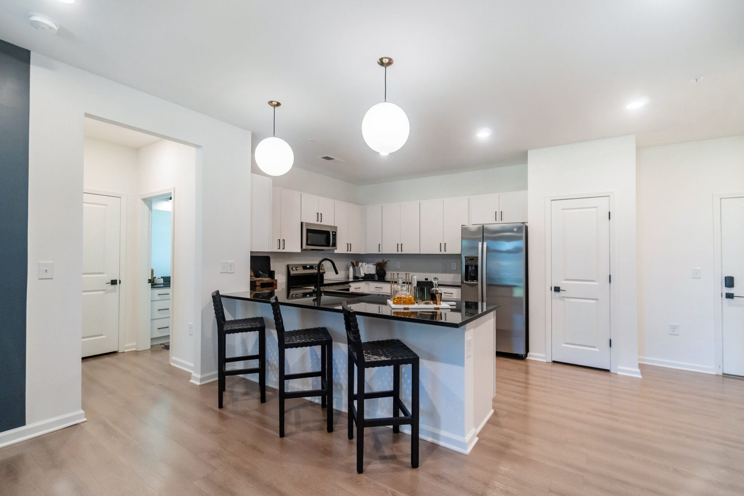Modern kitchen at Evolve at Lake Norman
